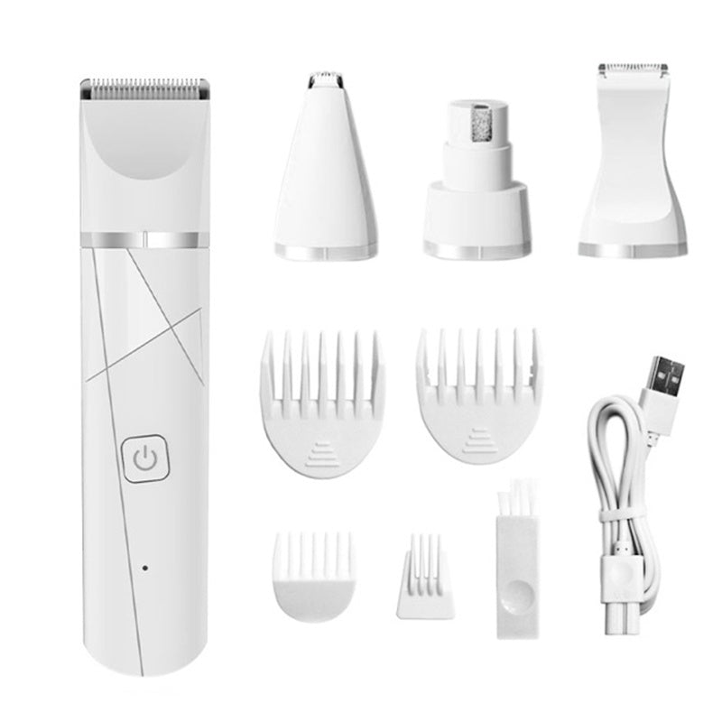 H02022 Dog Grooming Kit 4-in-1 Pet Clippers Low Noise 600mAh Rechargeable Cordless Electric Quiet Hair Clippers Set H02022 Dog Grooming Kit 4-in-1 Pet Clippers Low Noise 600mAh Rechargeable Cordless Electric Quiet Hair Clippers Set
